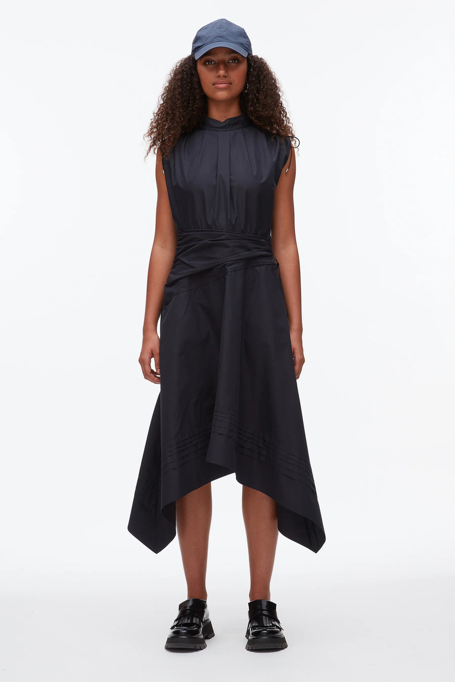 3.1 Phillip Lim Ruched Handkerchief Skirt Dress