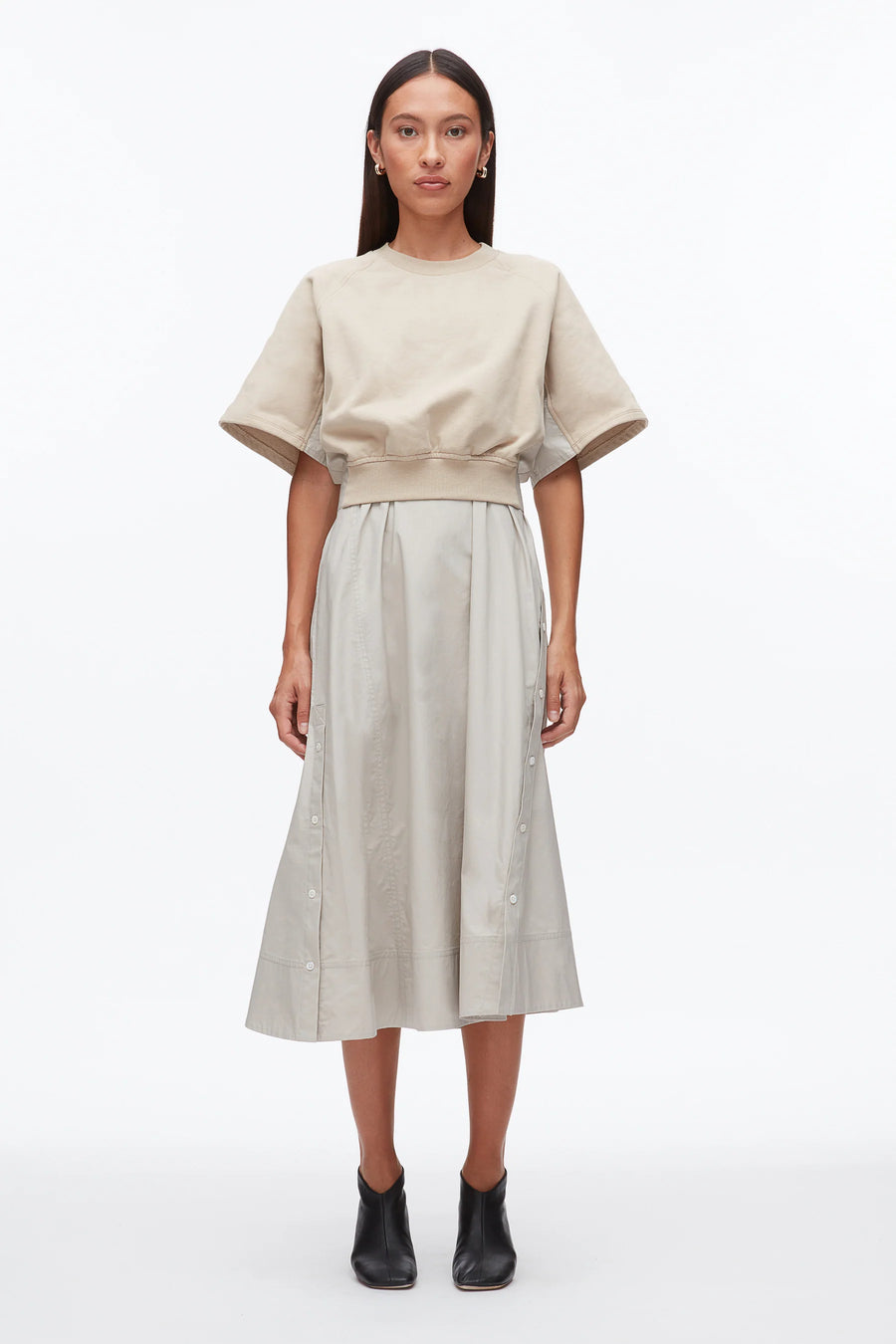 3.1 Phillip Lim French Terry Combo Dress
