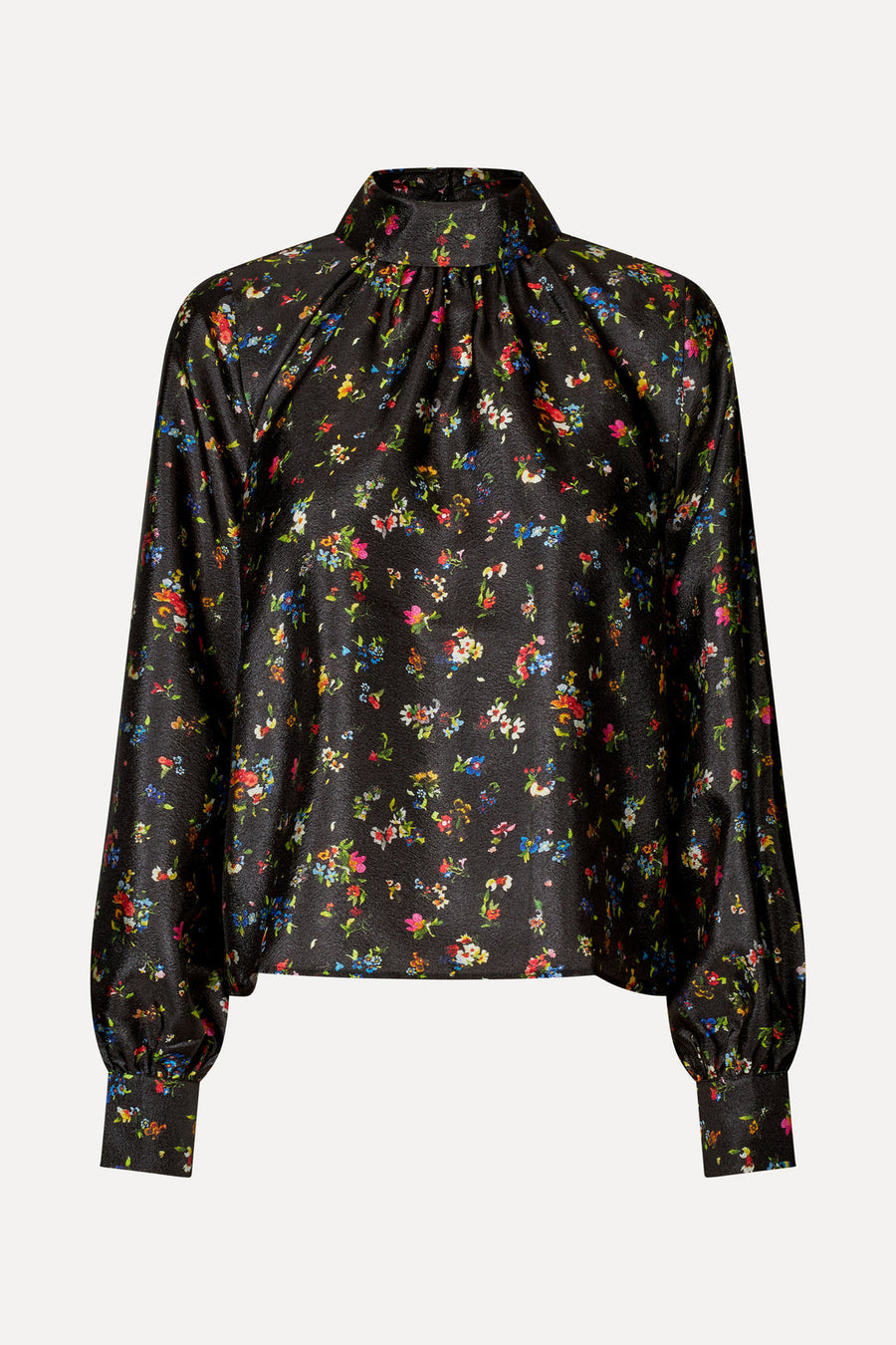 Stine Goya Gathered Ruffle Long Sleeve Top