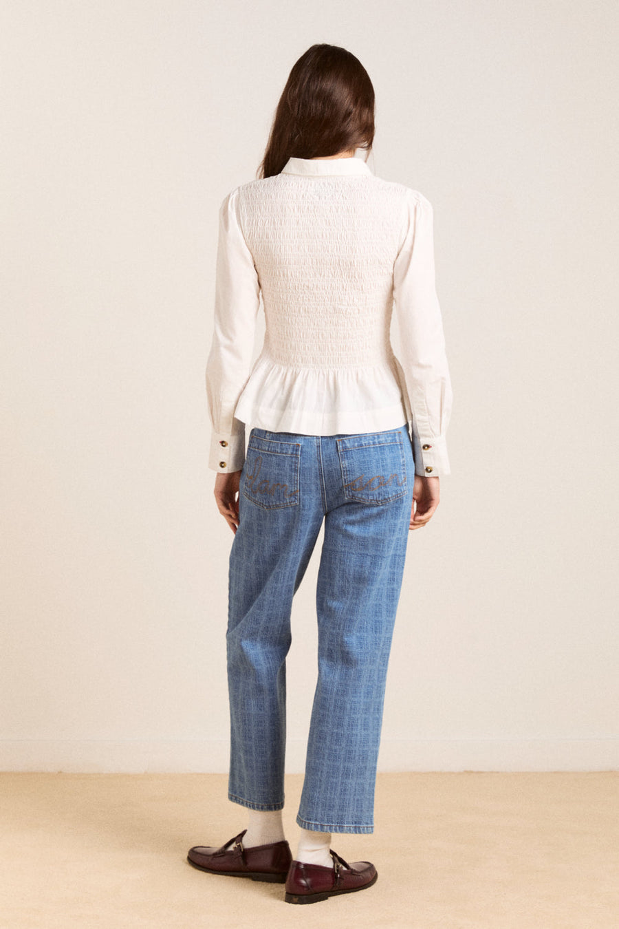 Damson Madder Hazel Shirred Shirt