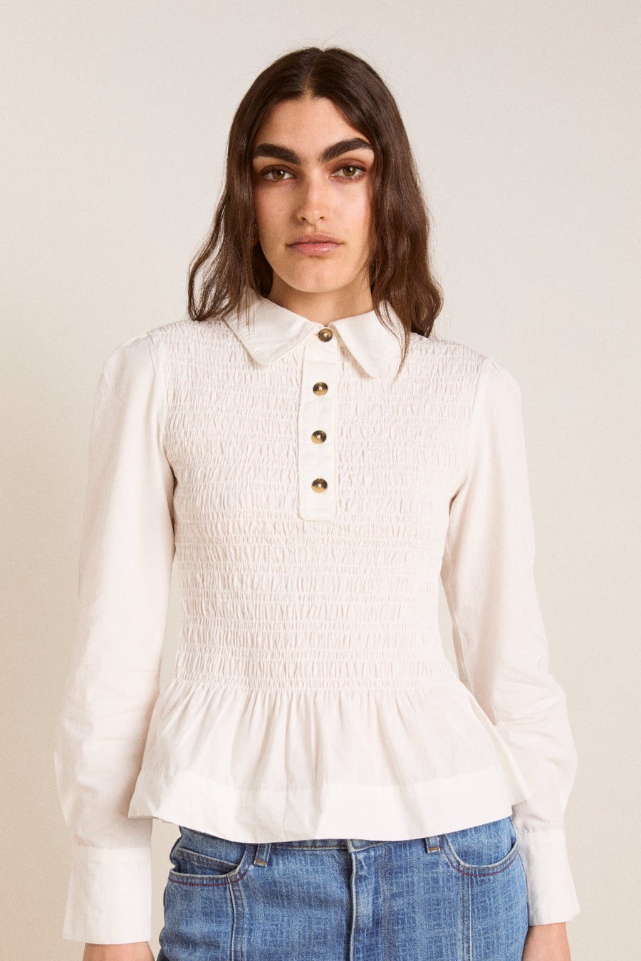 Damson Madder Hazel Shirred Shirt