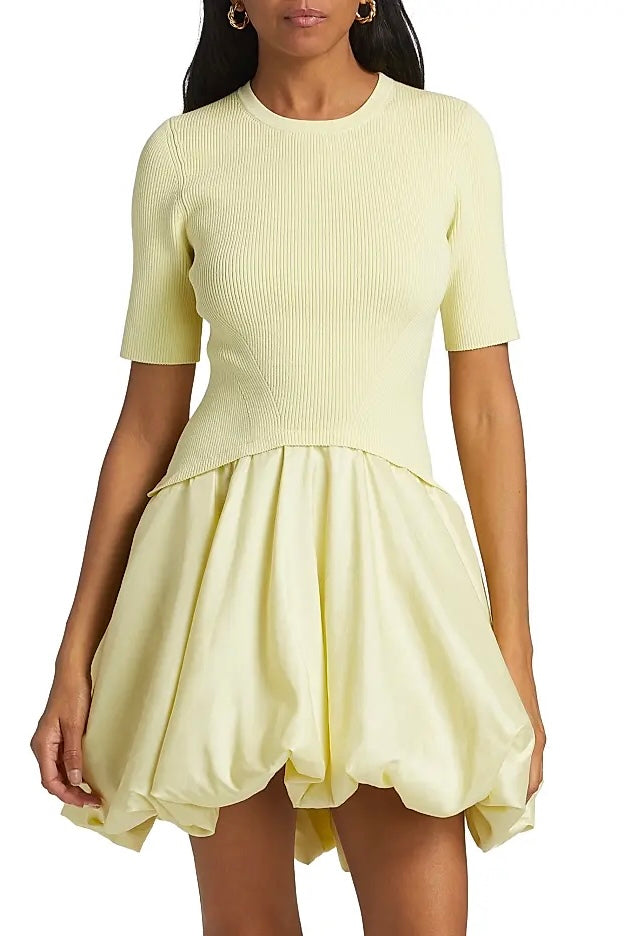 SIMKHAI Kenny Bubble Mini Dress