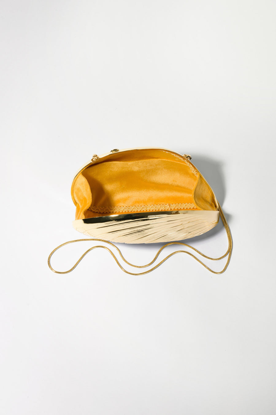 SIMKHAI Bridget Metal Oyster Clutch