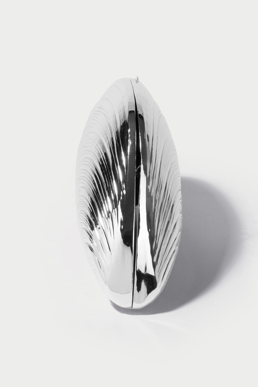 SIMKHAI Bridget Metal Oyster Clutch