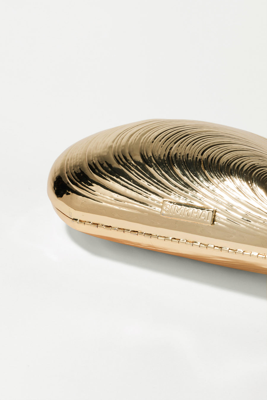 SIMKHAI Bridget Metal Oyster Clutch