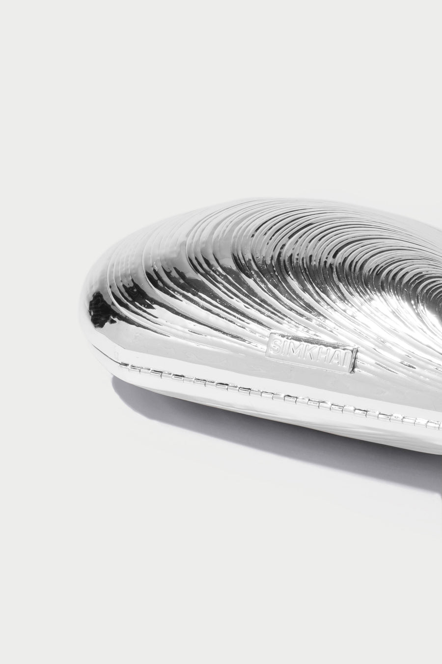 SIMKHAI Bridget Metal Oyster Clutch