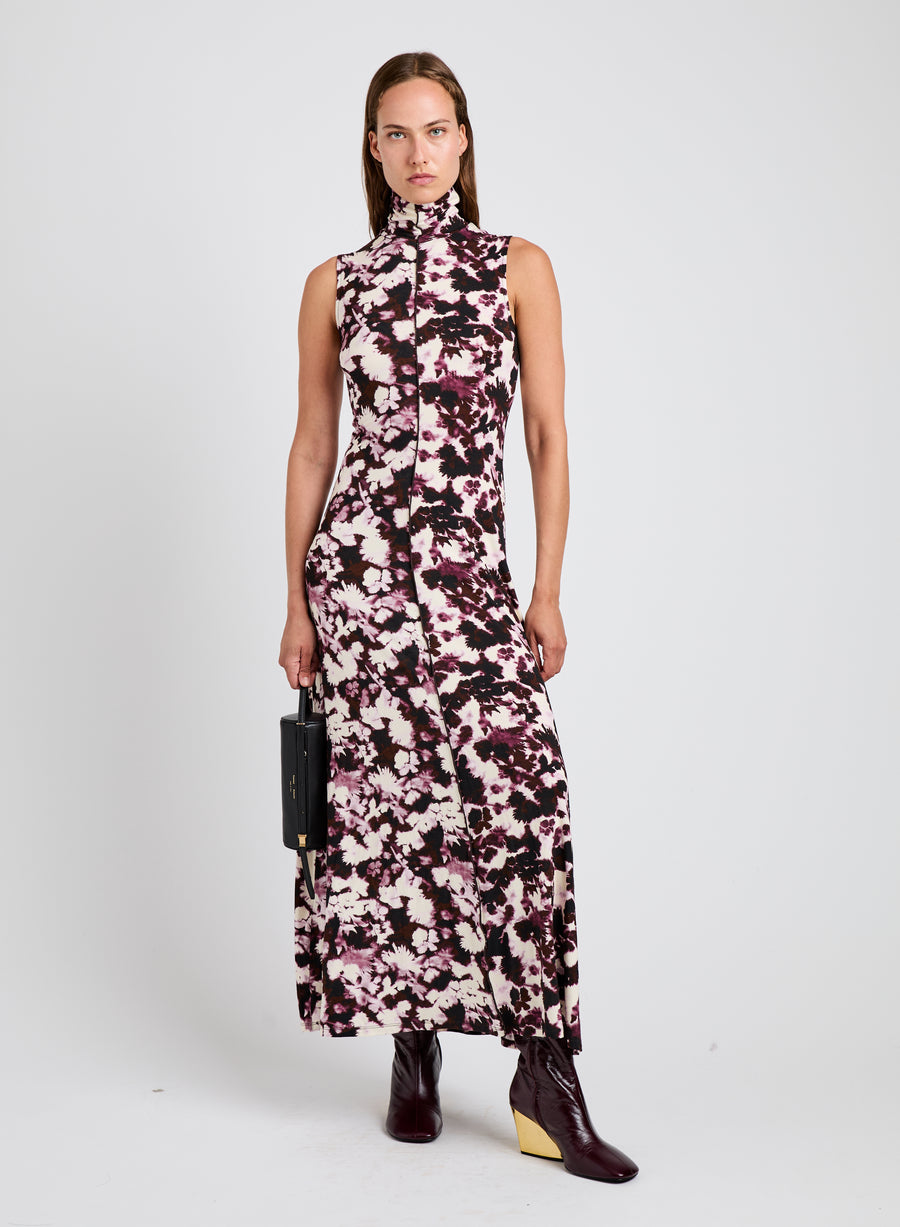 Proenza Schouler White Label Valentina Dress in Printed Soft Jersey