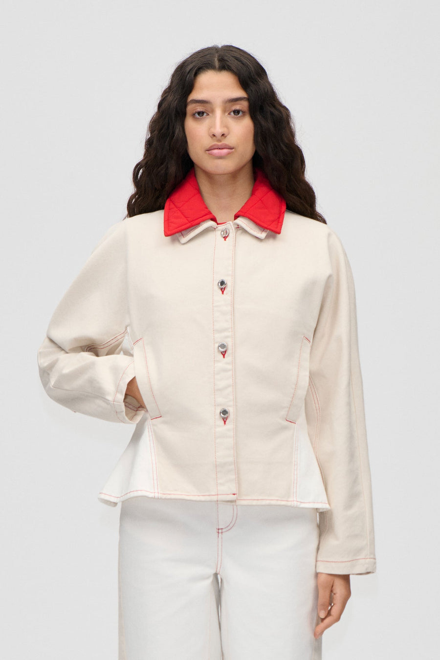 Stine Goya Peplum Collar Jacket