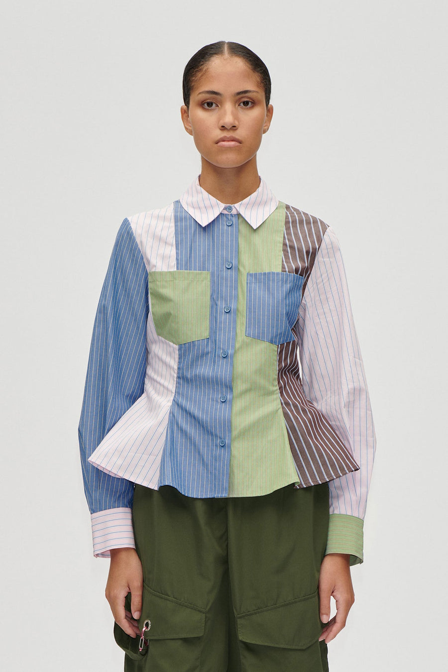 Stine Goya Pocket Peplum Shirt