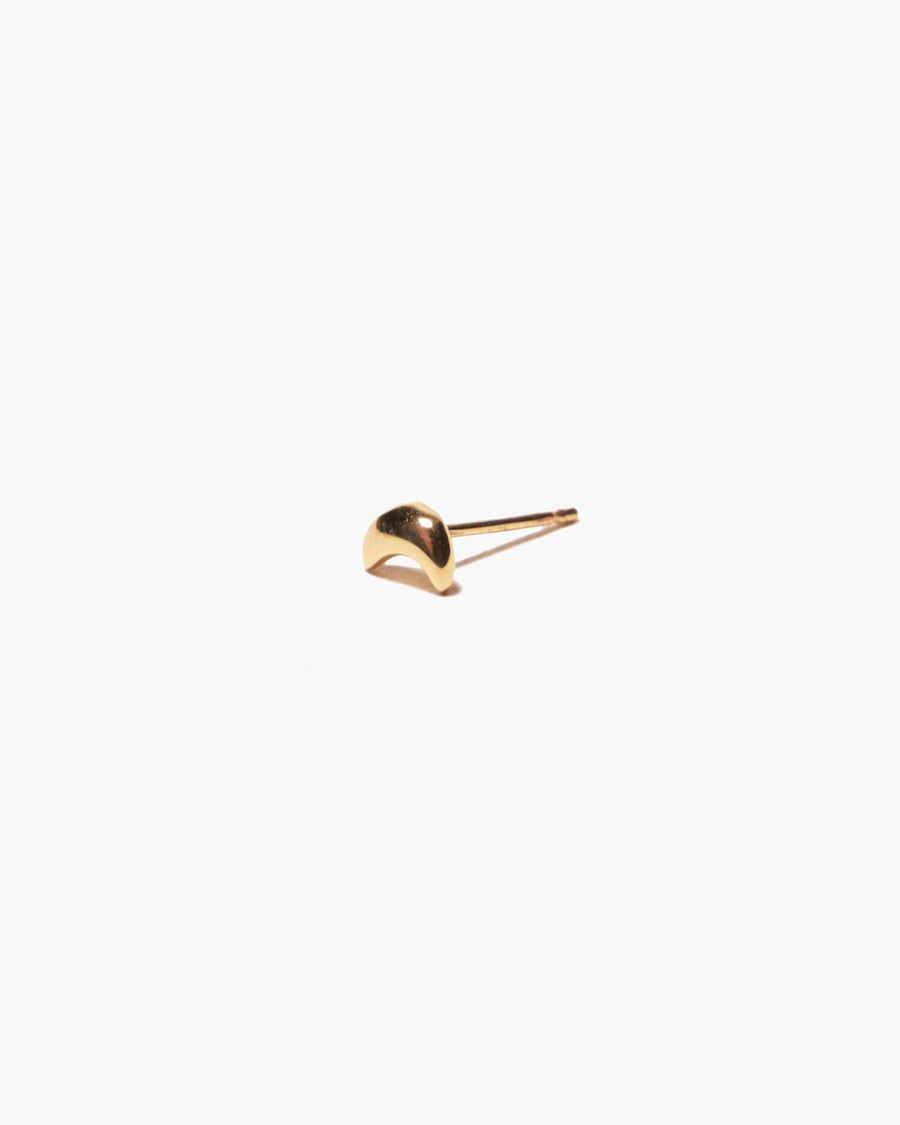 Odette 14K Puffy Moon Earring