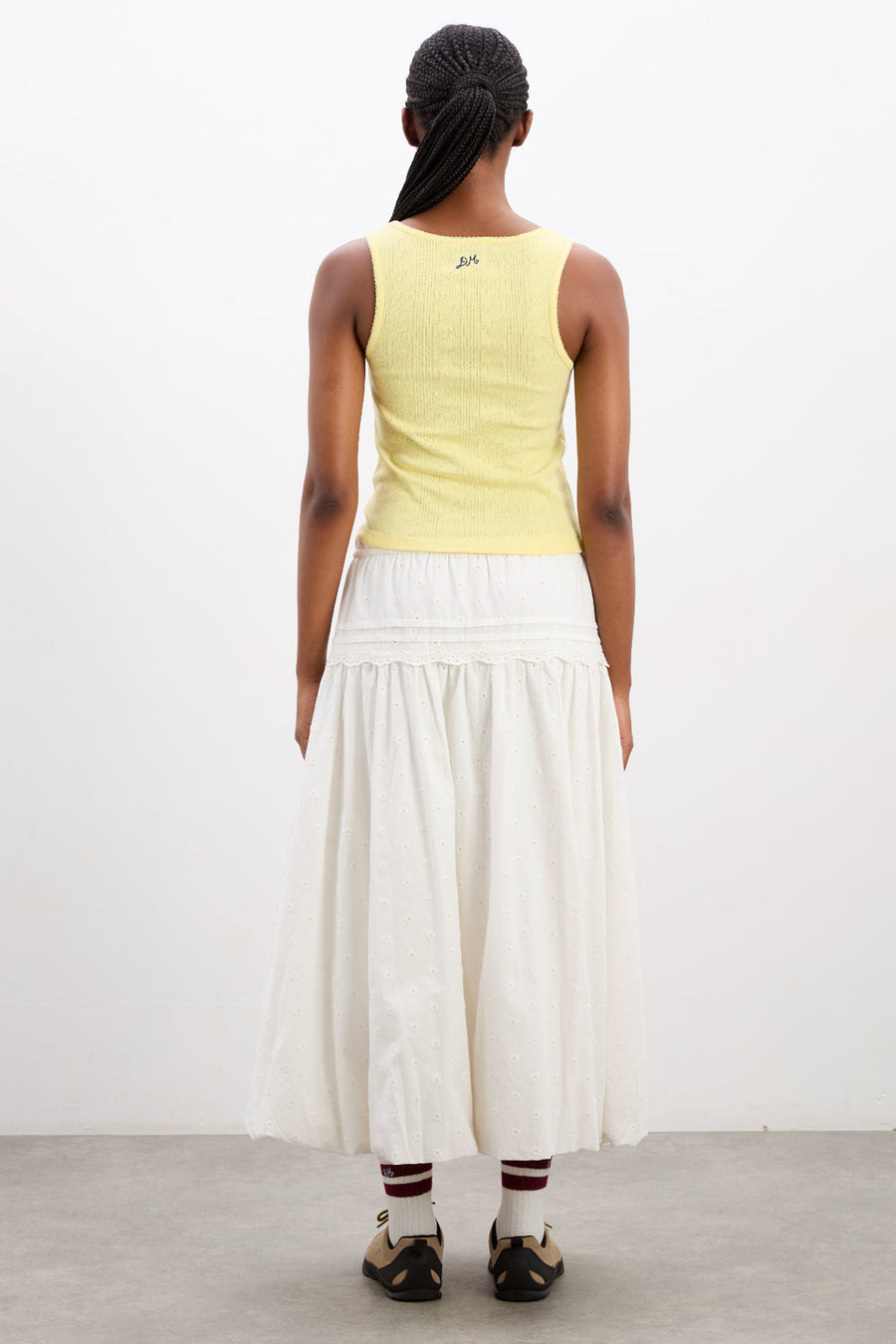 Damson Madder Agatha Puff Midi Skirt