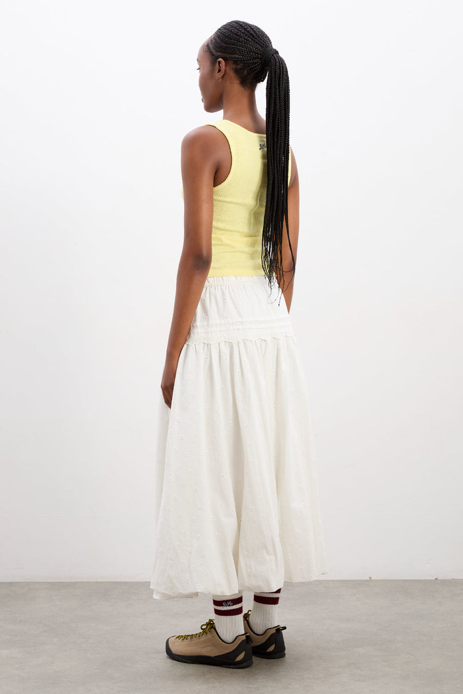 Damson Madder Agatha Puff Midi Skirt
