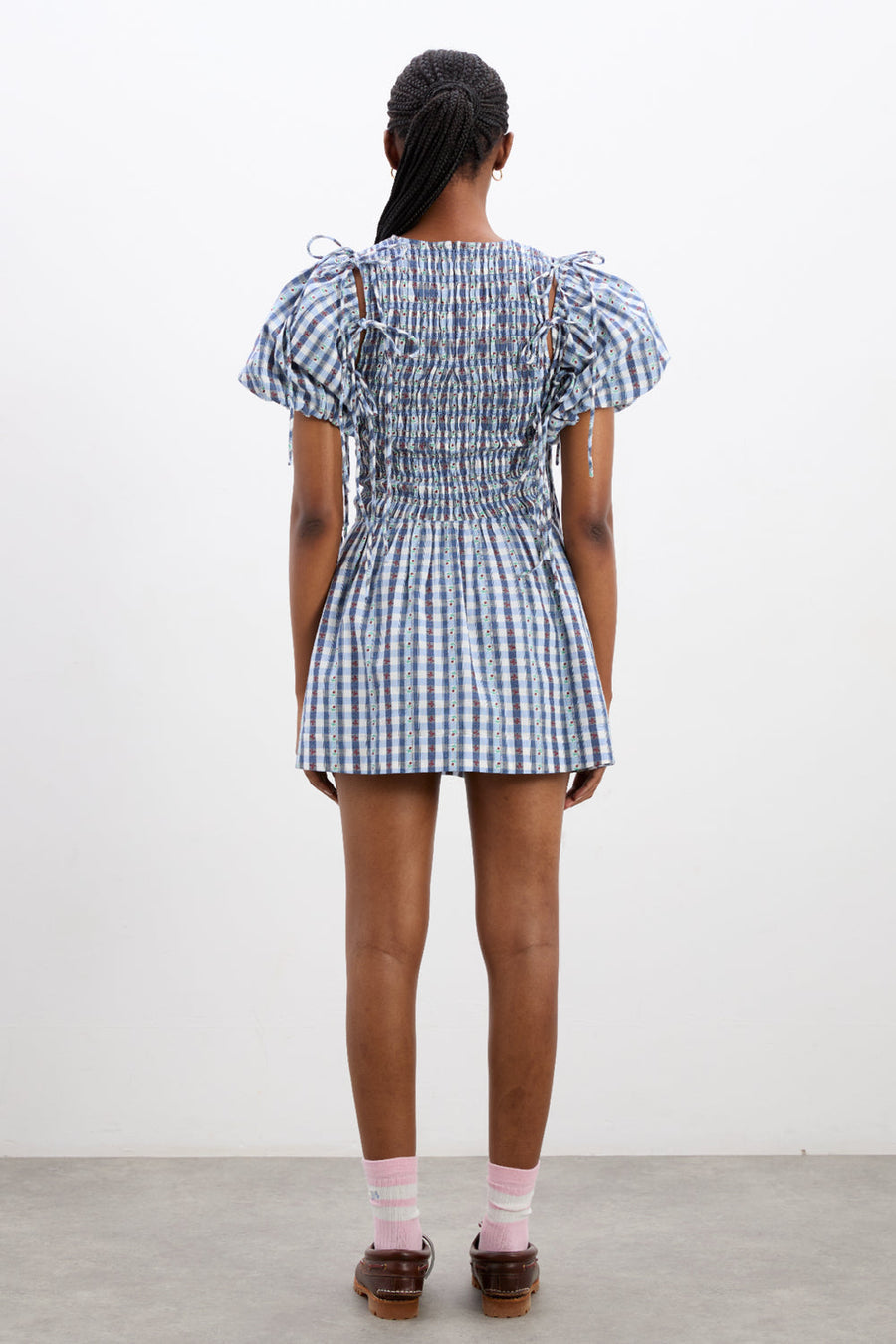 Damson Madder Becca Bubble Mini Dress