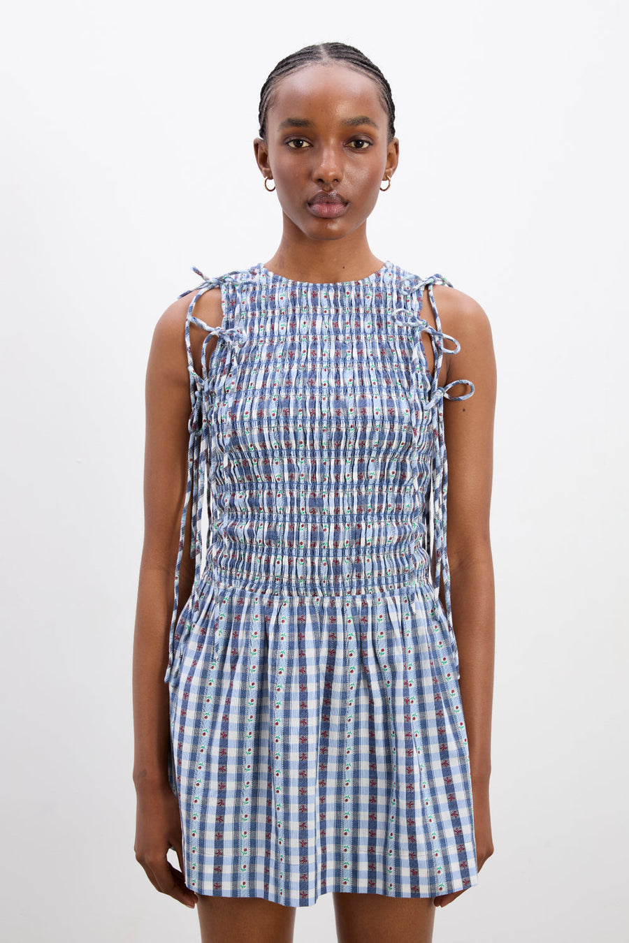 Damson Madder Becca Bubble Mini Dress