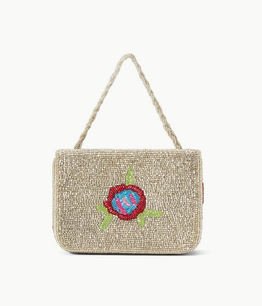 Staud Carmen Beaded Box Bag