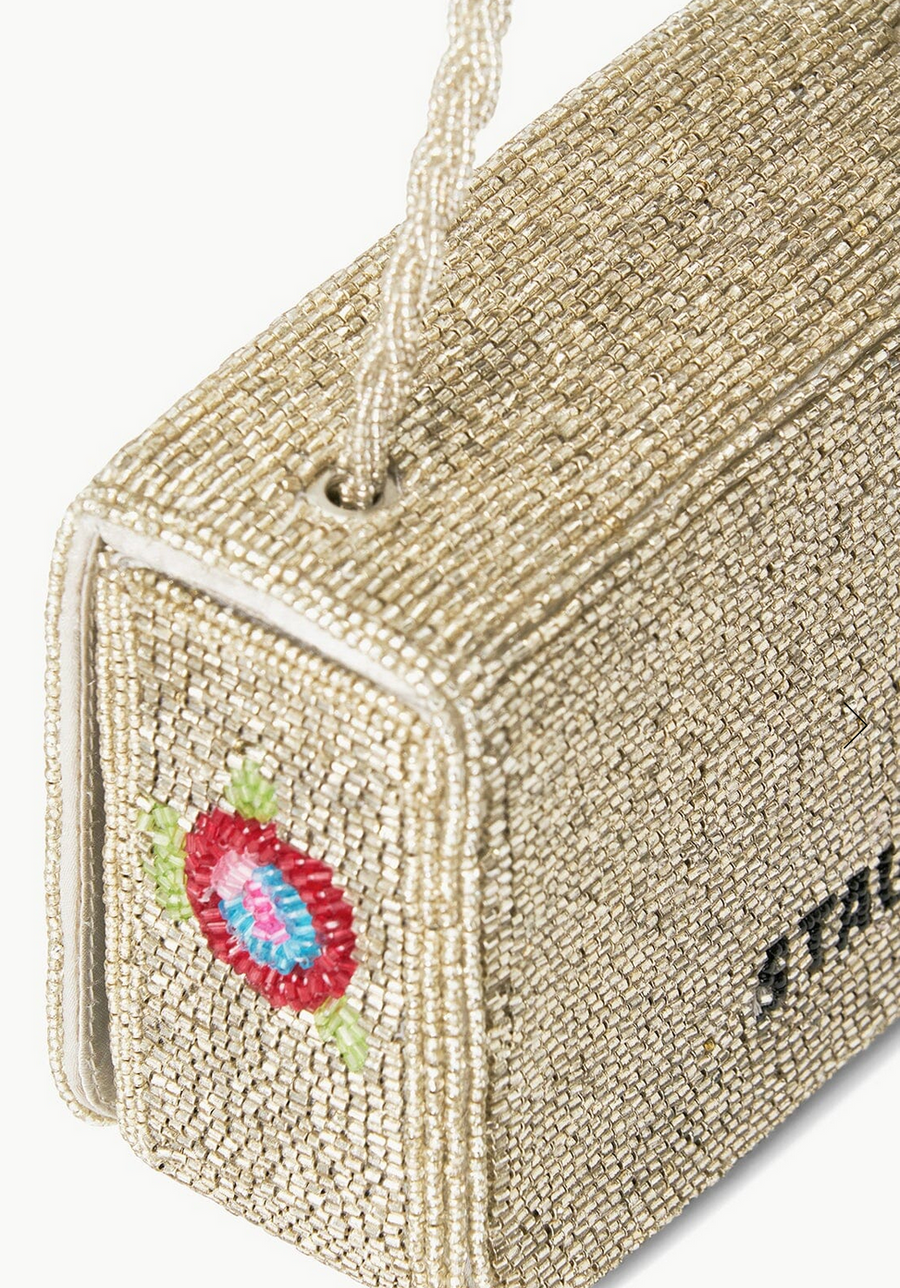 Staud Carmen Beaded Box Bag