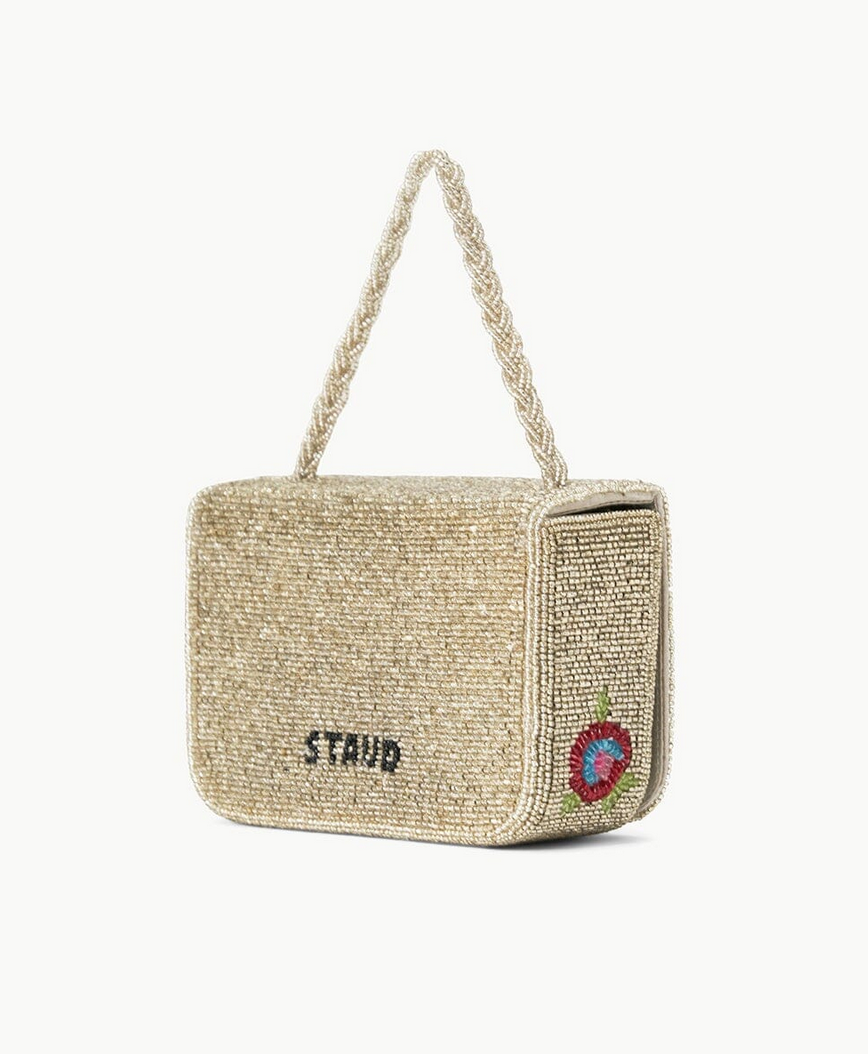 Staud Carmen Beaded Box Bag