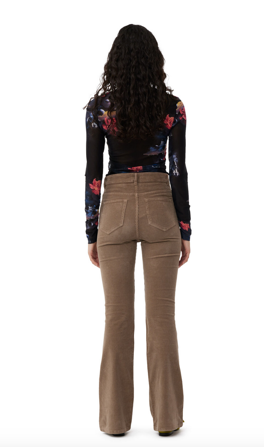 Ganni Washed Corduroy Iry Trousers