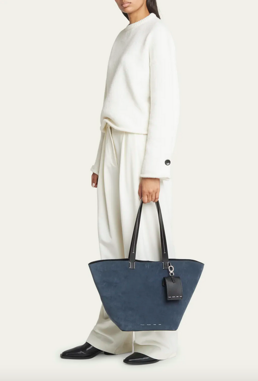 Proenza Schouler White Label Large Suede Bedford Tote