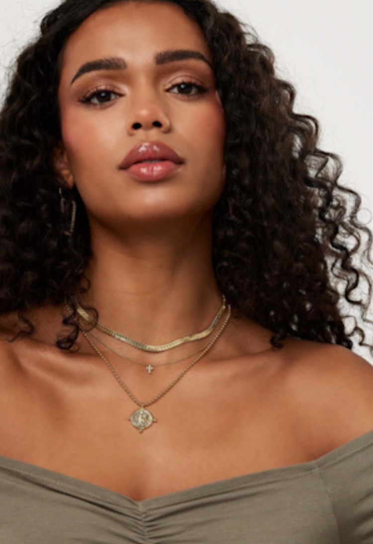 Electric Picks Roman Necklace