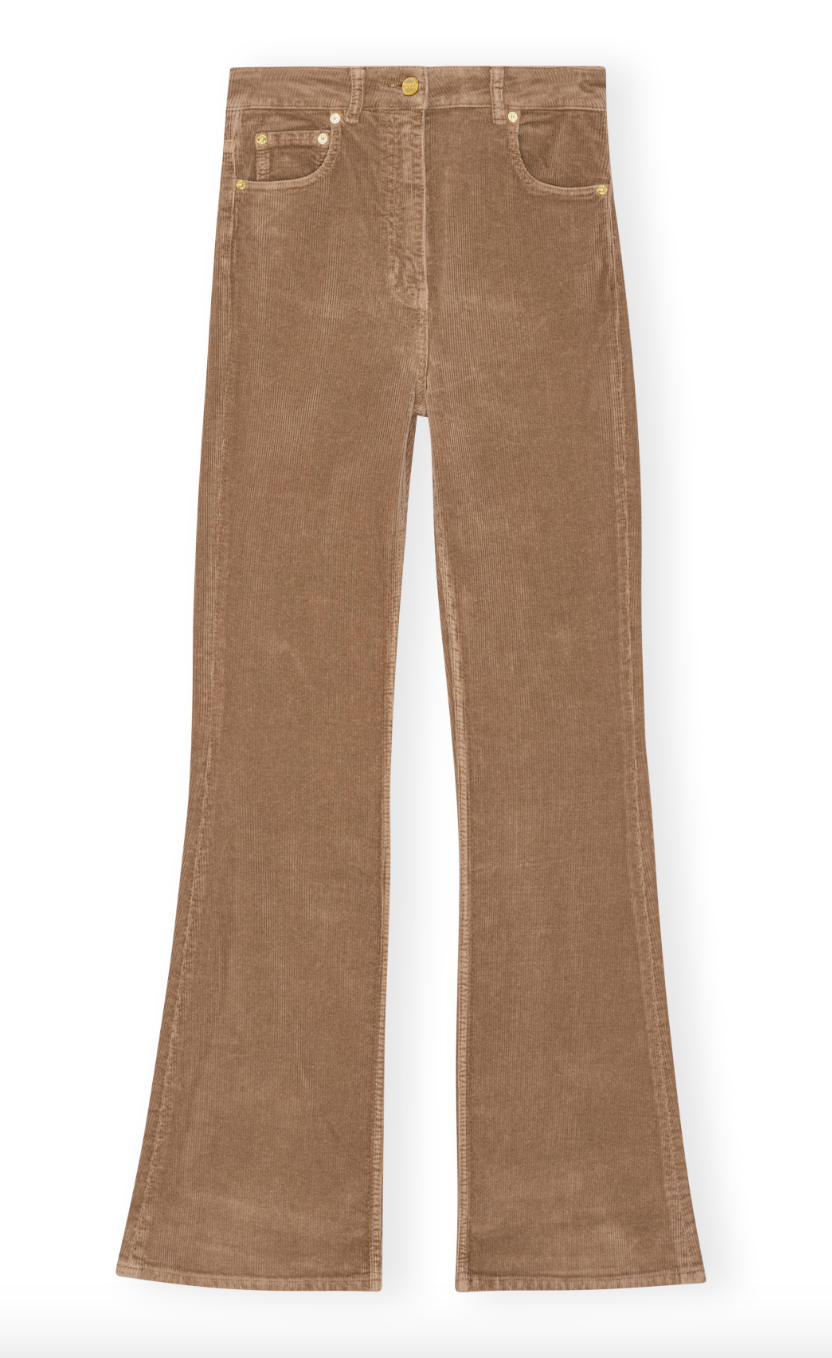 Ganni Washed Corduroy Iry Trousers