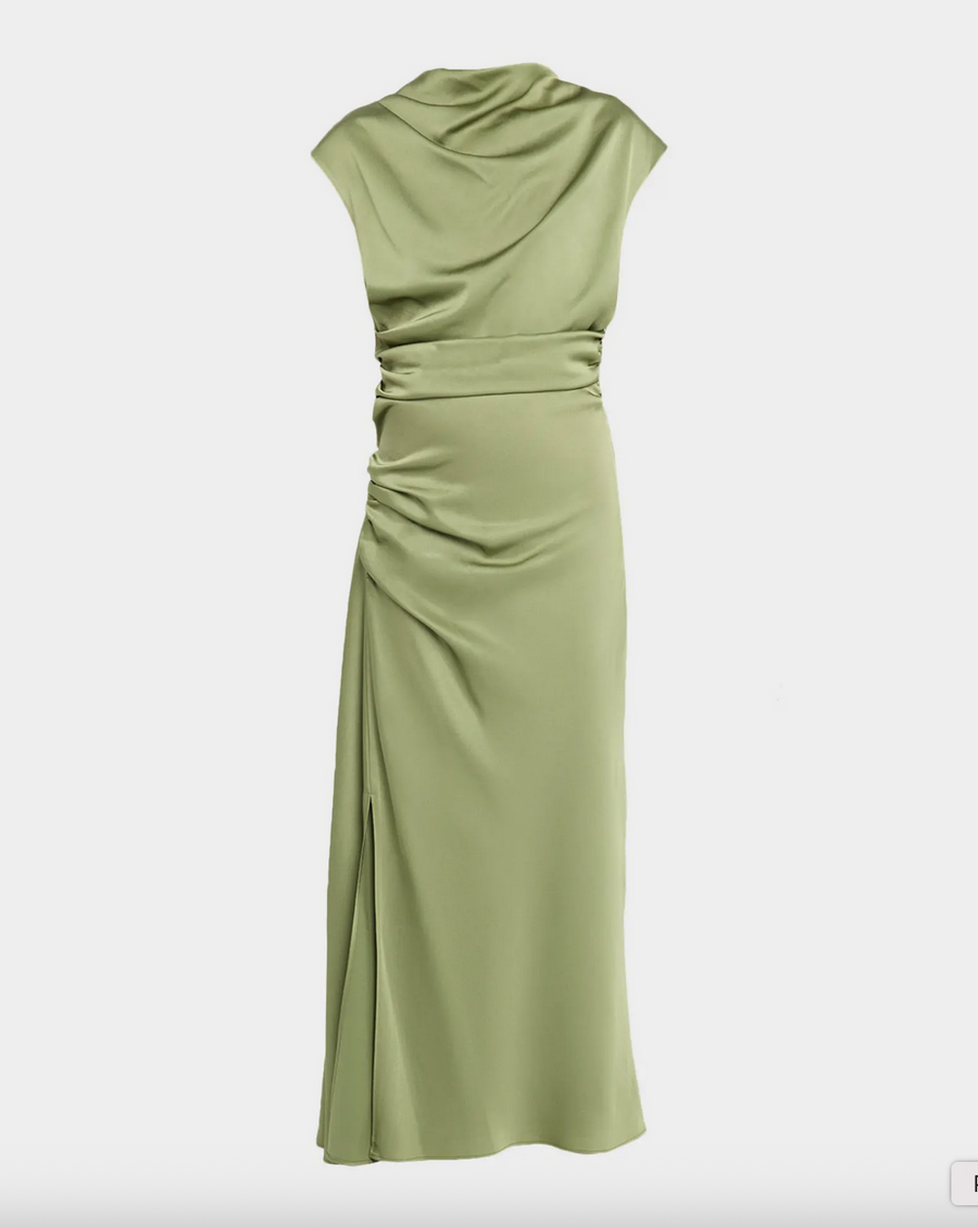 SIMKHAI Burke Draped Midi Dress