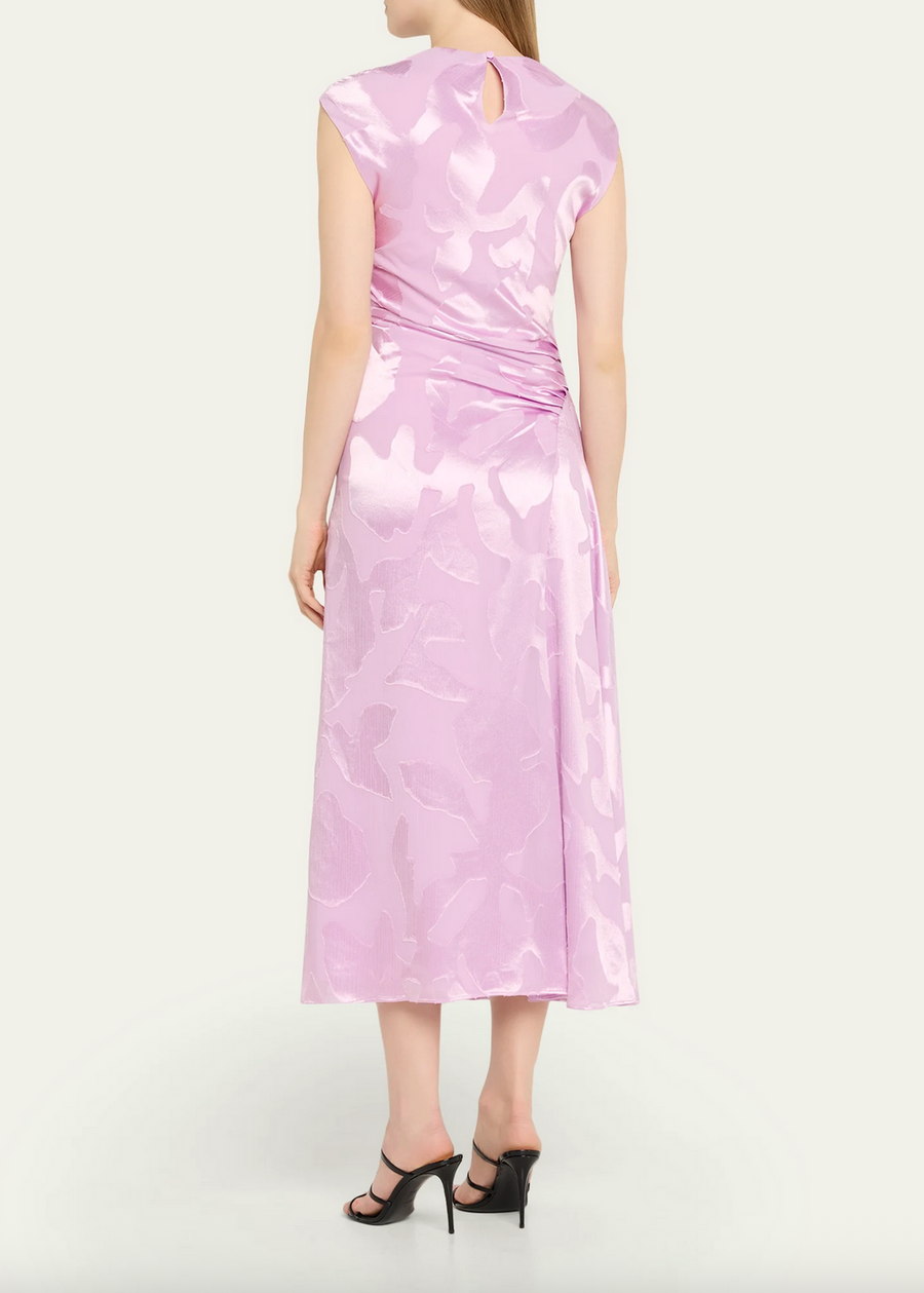 SIMKHAI Burke Draped Midi Dress