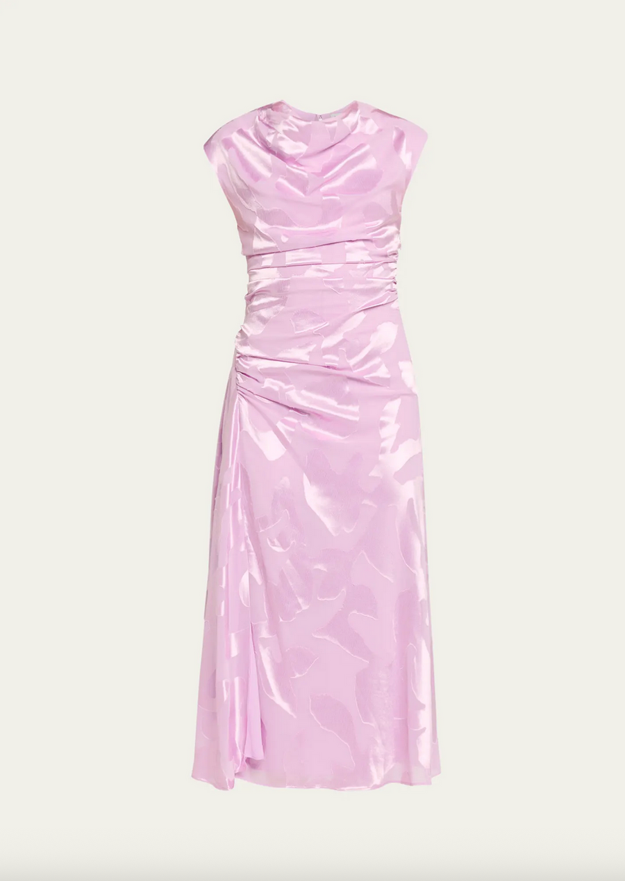 SIMKHAI Burke Draped Midi Dress