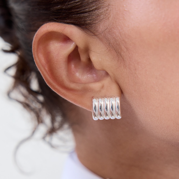 Heaven Mayhem Clemmie Silver Earrings