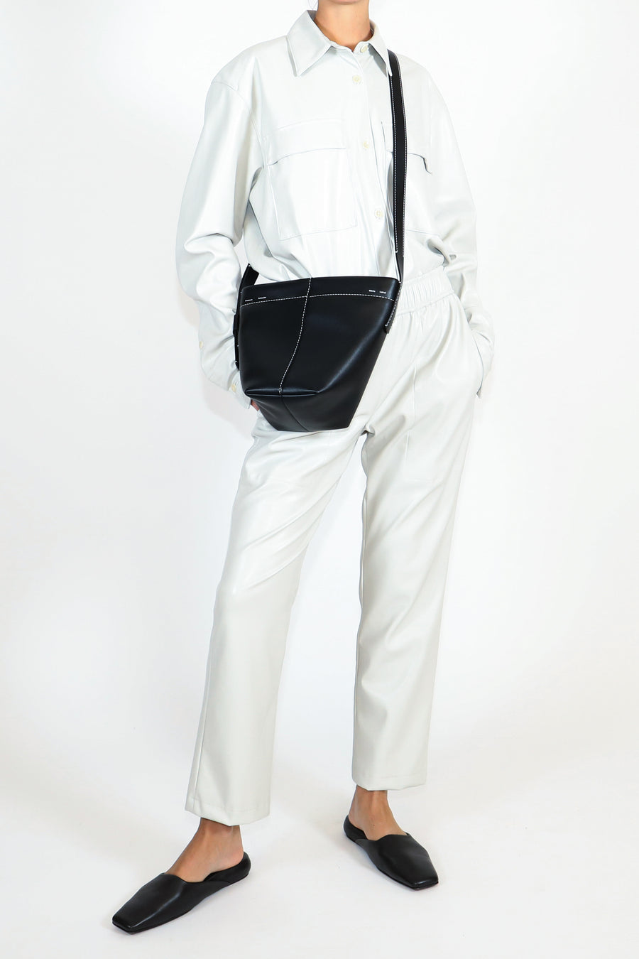 Proenza Schouler White Label Barrow Leather Mini Bucket Bag
