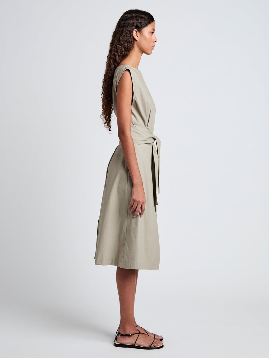 Proenza Schouler White Label Caro Dress in Brushed Poplin