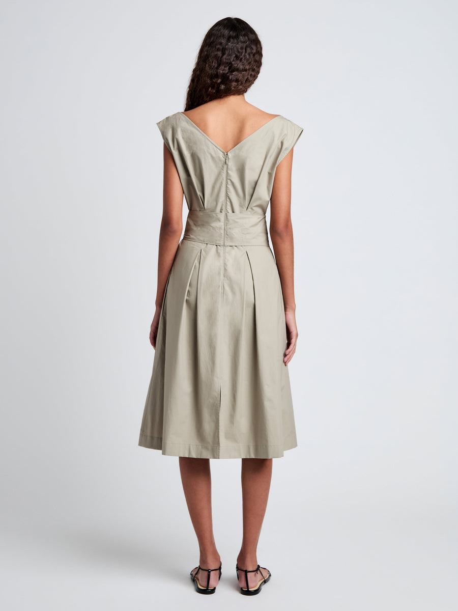 Proenza Schouler White Label Caro Dress in Brushed Poplin