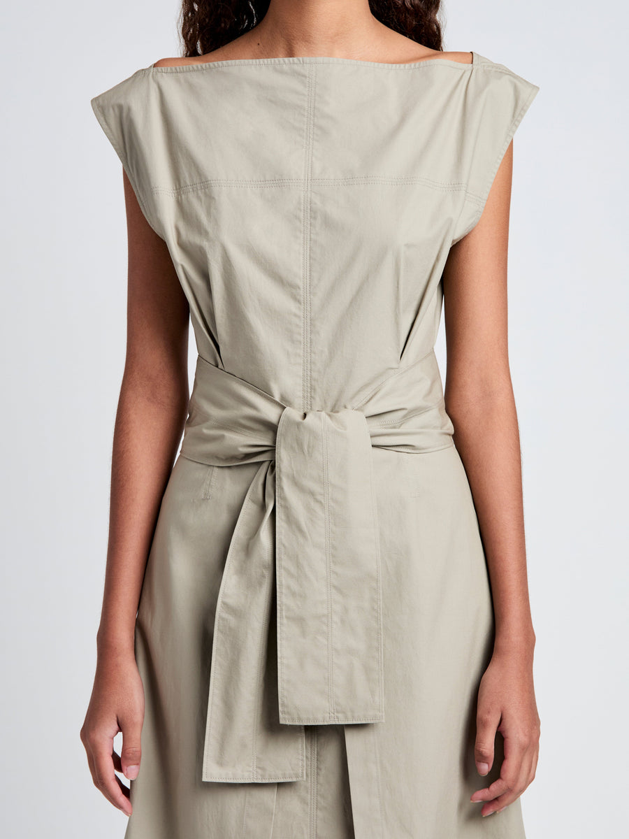 Proenza Schouler White Label Caro Dress in Brushed Poplin