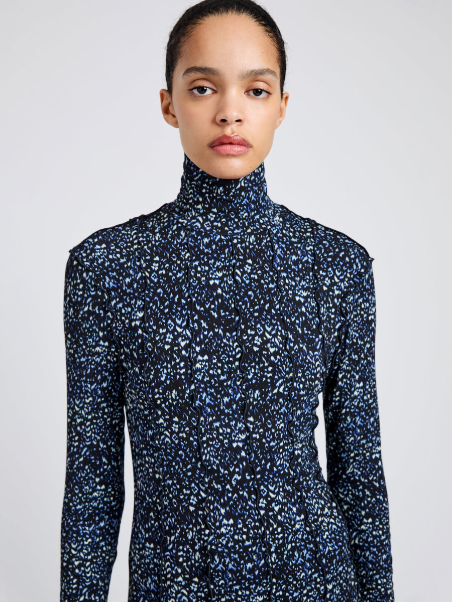 Proenza Schouler White Label Mabel Dress in Cheetah Jersey