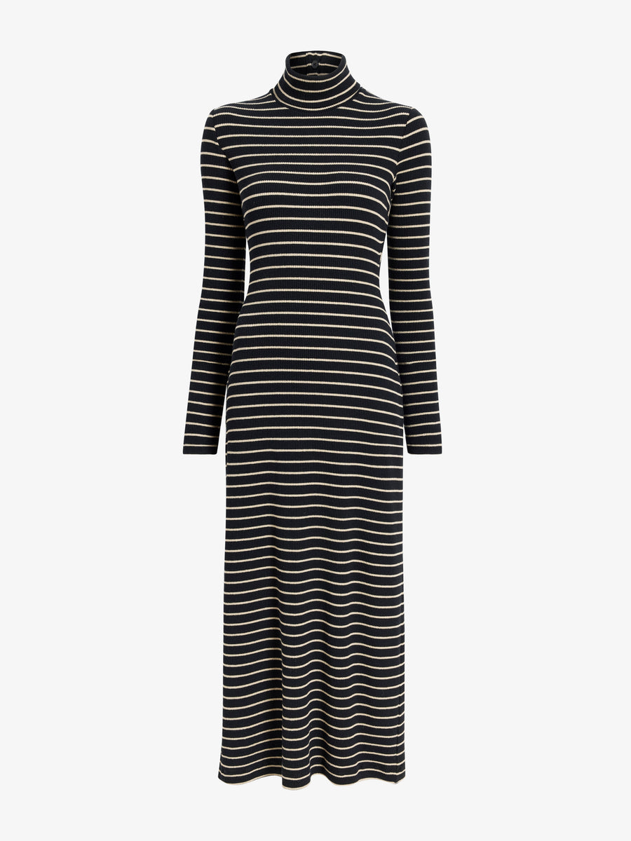 Proenza Schouler White Label Frances Dress in Stripe Rib
