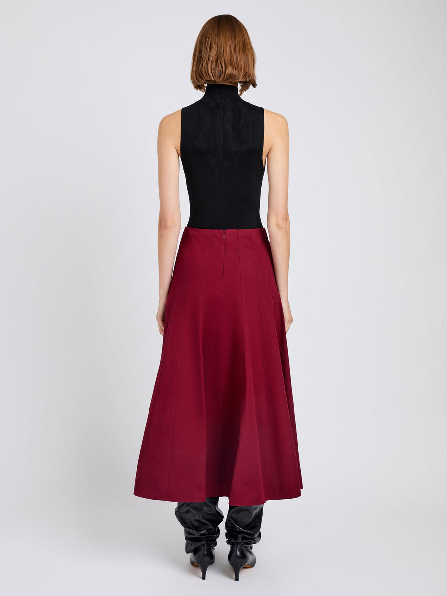 Proenza Schouler White Label Heidi Skirt in Tech Cotton