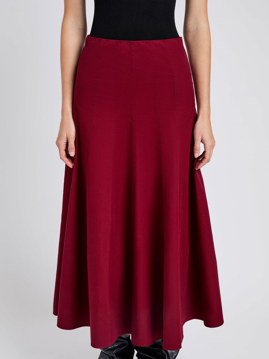 Proenza Schouler White Label Heidi Skirt in Tech Cotton
