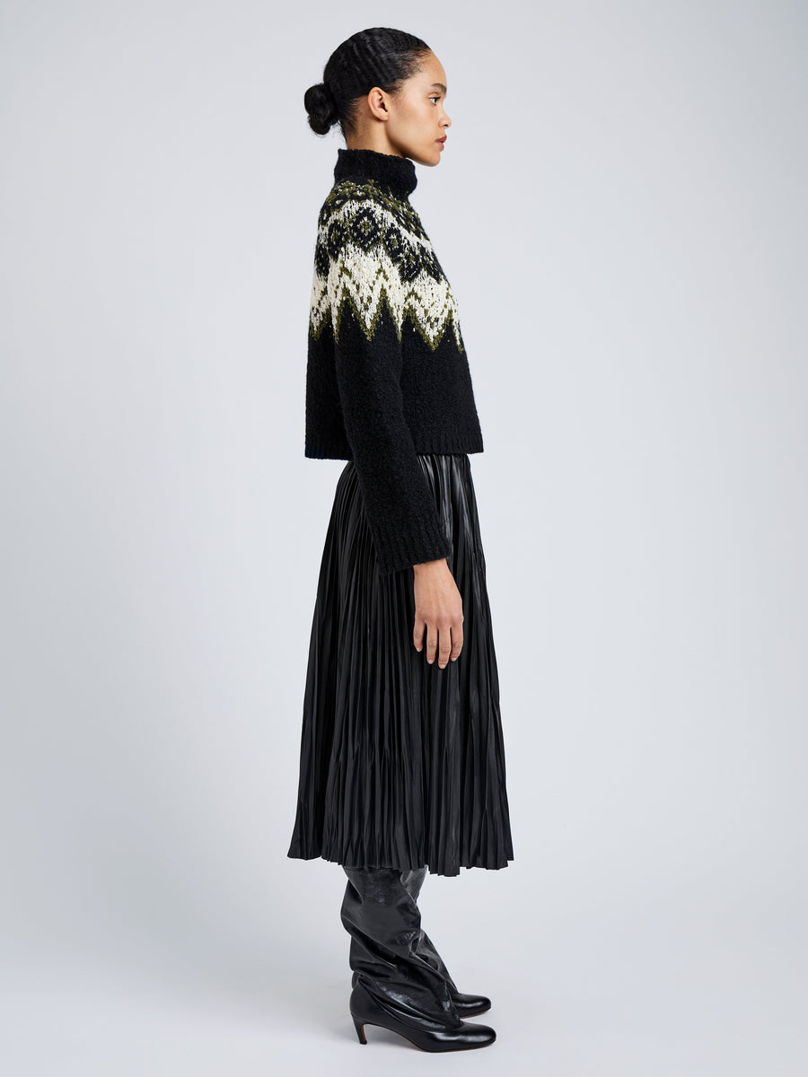 Proenza Schouler White Label Lizzy Sweater in Textured Fairisle