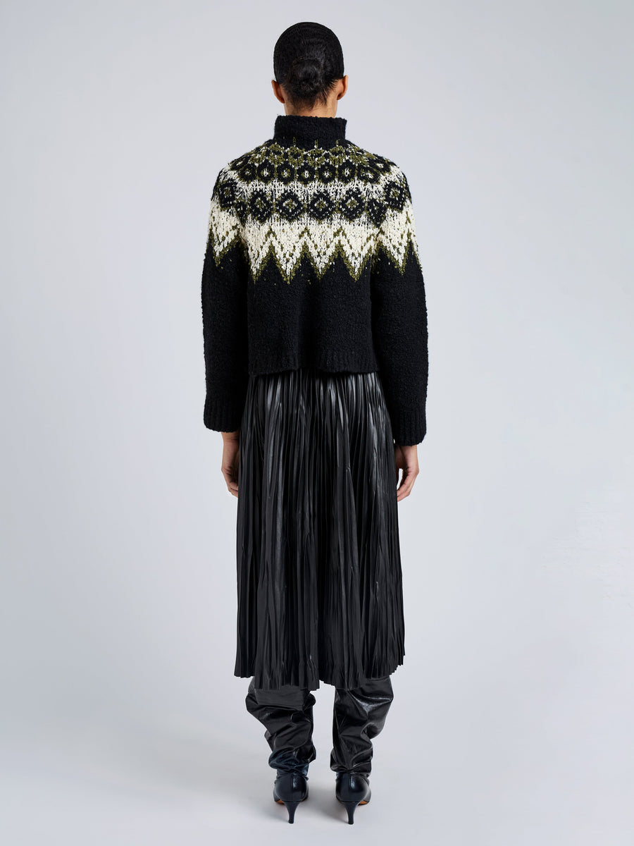 Proenza Schouler White Label Lizzy Sweater in Textured Fairisle