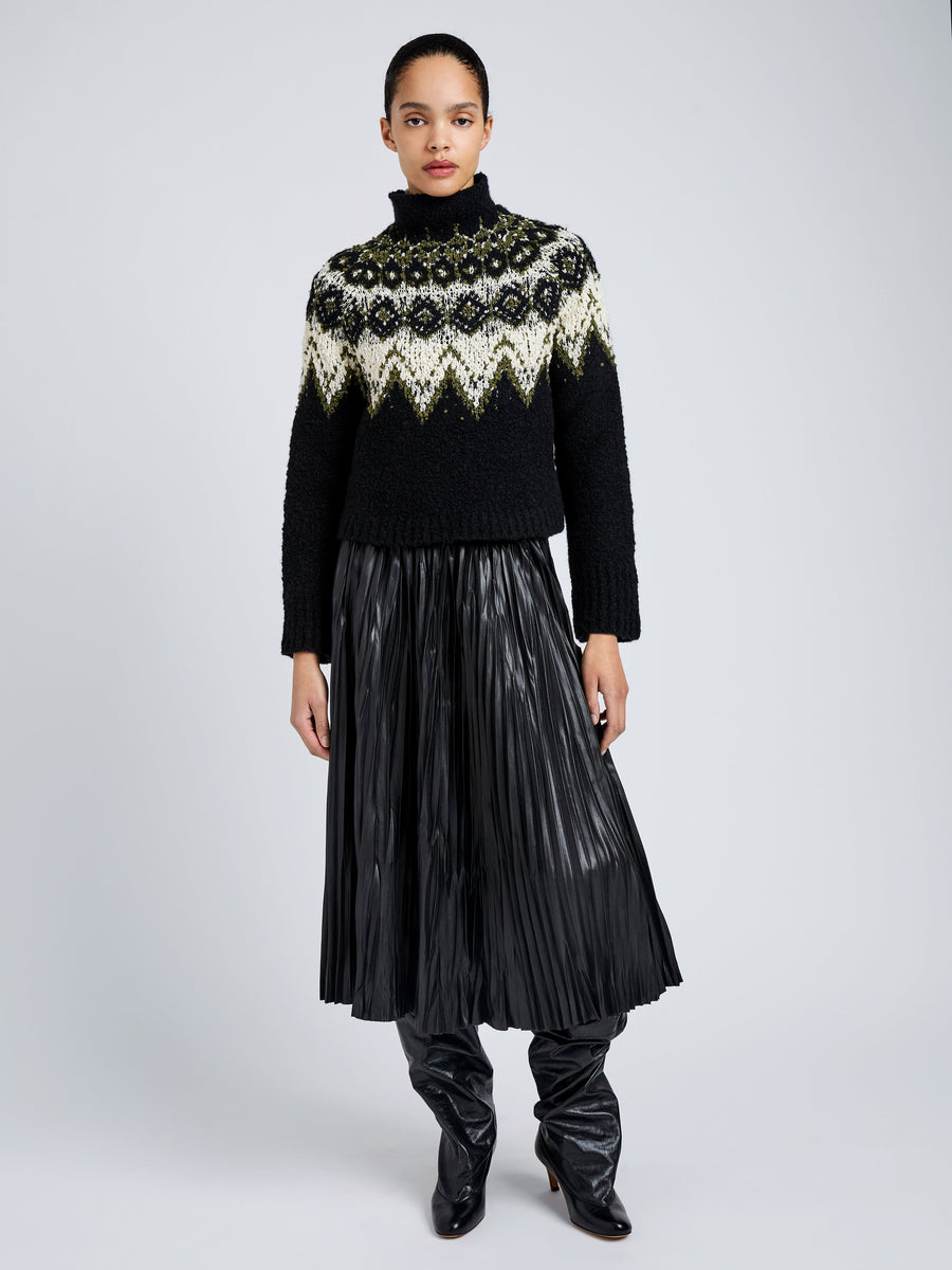 Proenza Schouler White Label Lizzy Sweater in Textured Fairisle