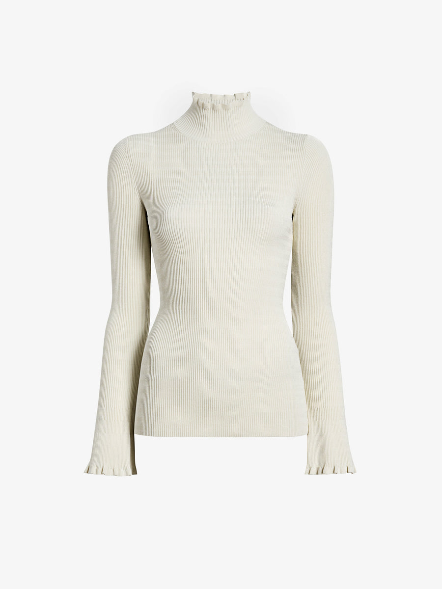 Proenza Schouler White Label Phyllis Turtleneck in Geo Knits