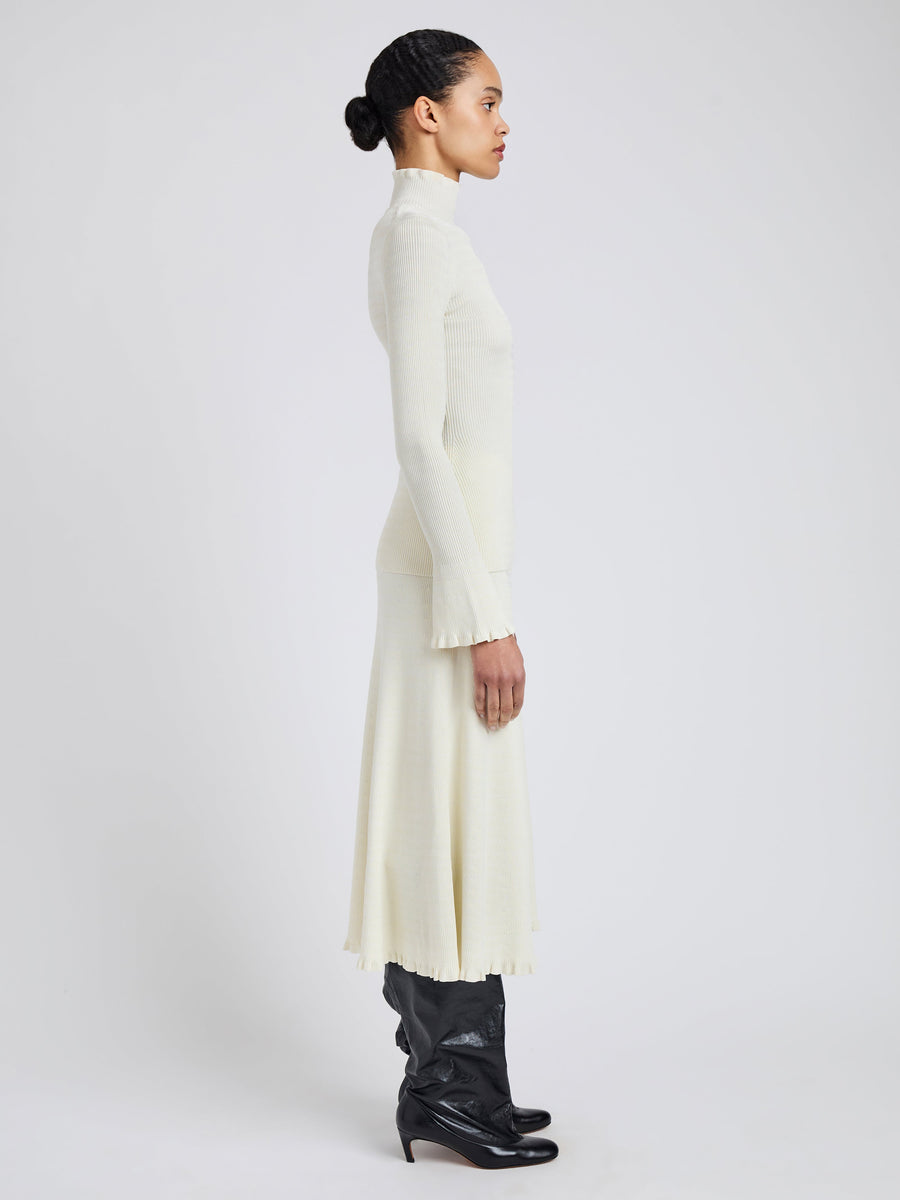Proenza Schouler White Label Phyllis Turtleneck in Geo Knits