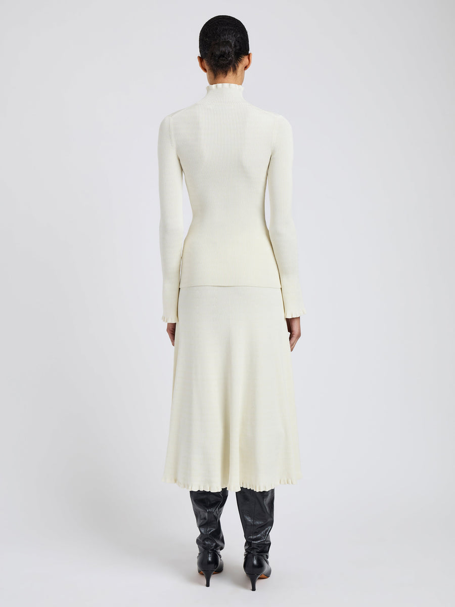 Proenza Schouler White Label Phyllis Turtleneck in Geo Knits
