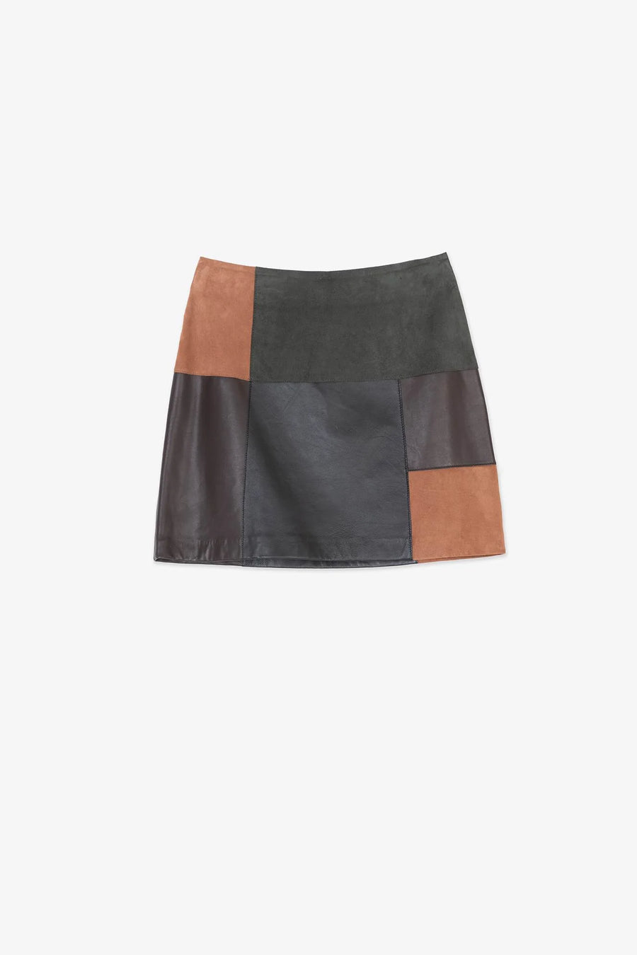 Alysi Mini Real Leather Skirt