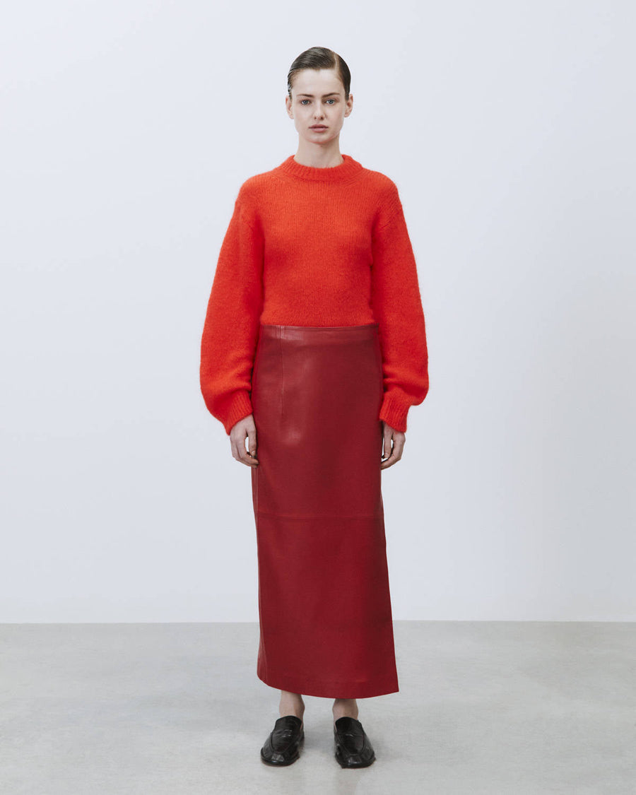 Alysi Leather Skirt