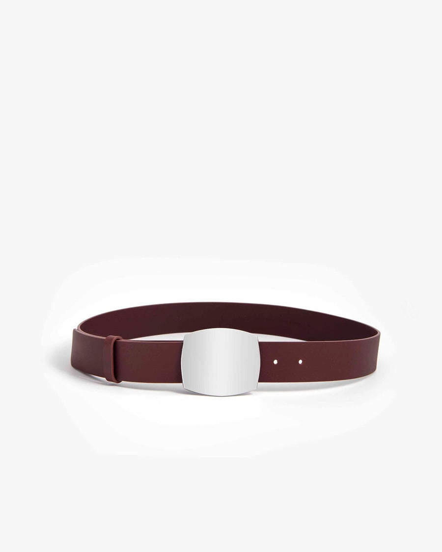 Alysi Rectangular Buckle Leather Belt