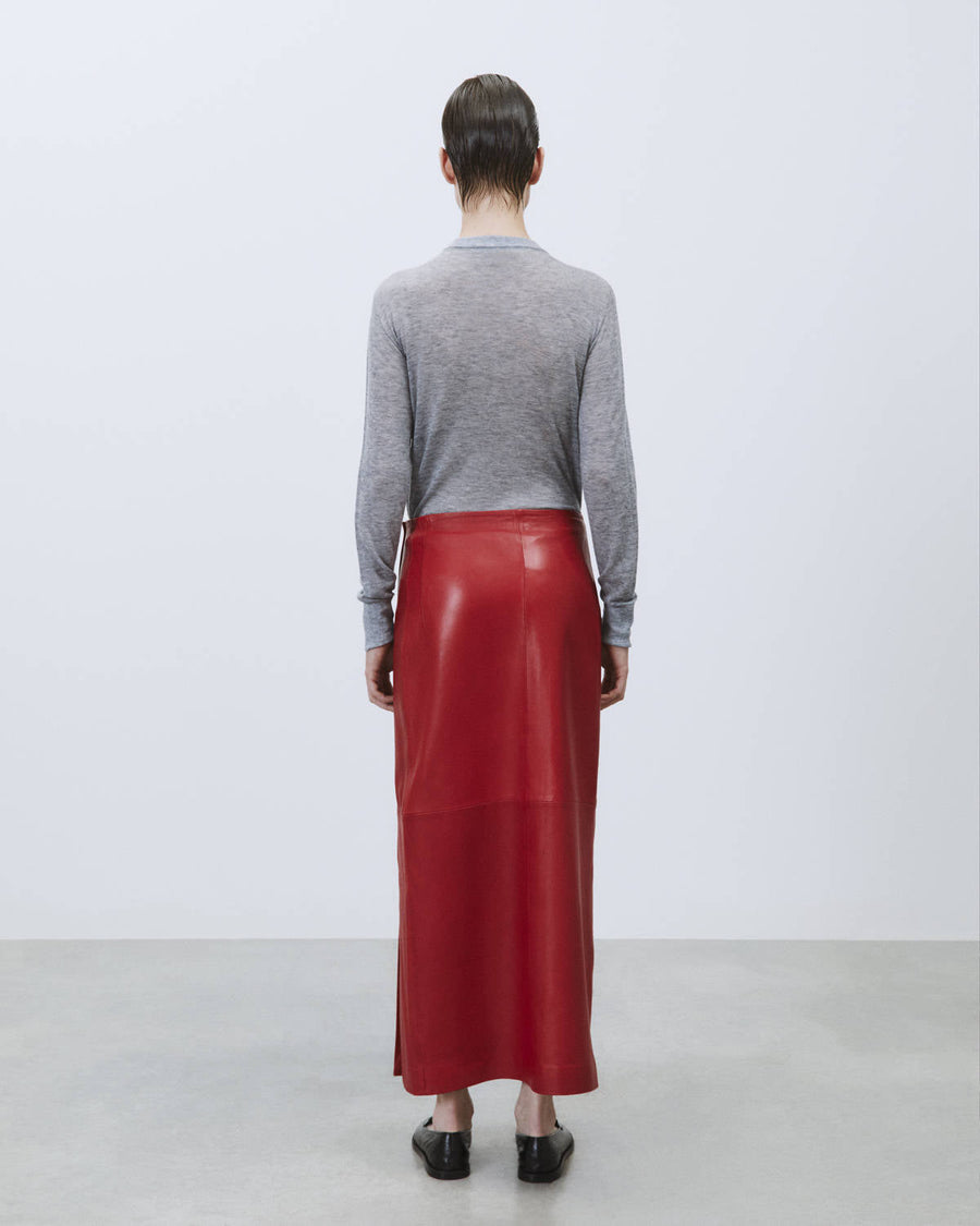 Alysi Leather Skirt