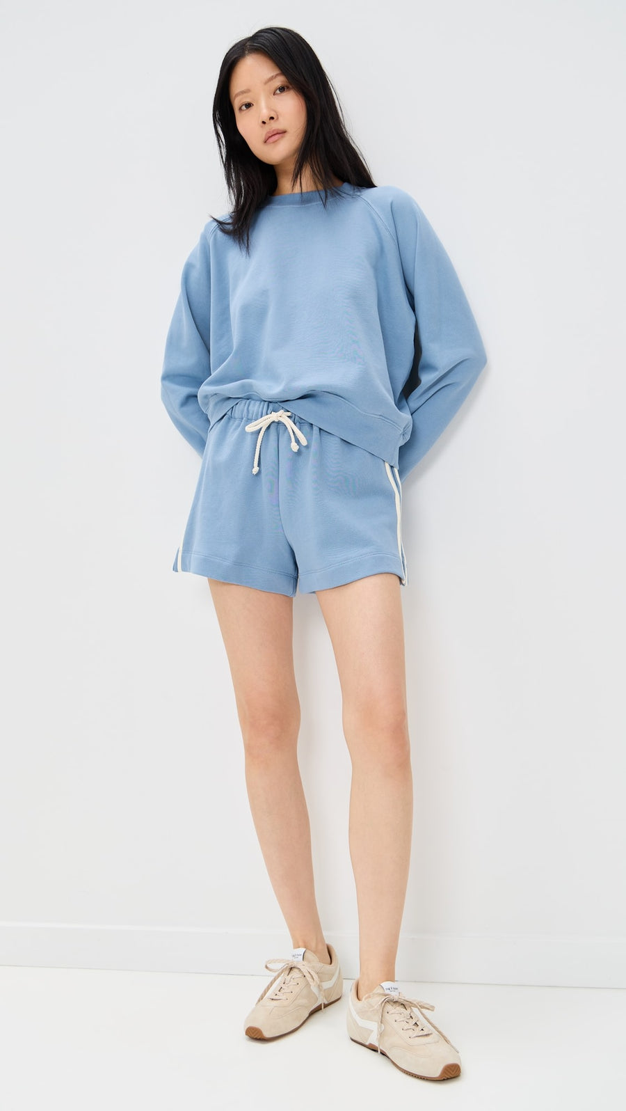 DONNI. The Stripe Eco-Terry Short