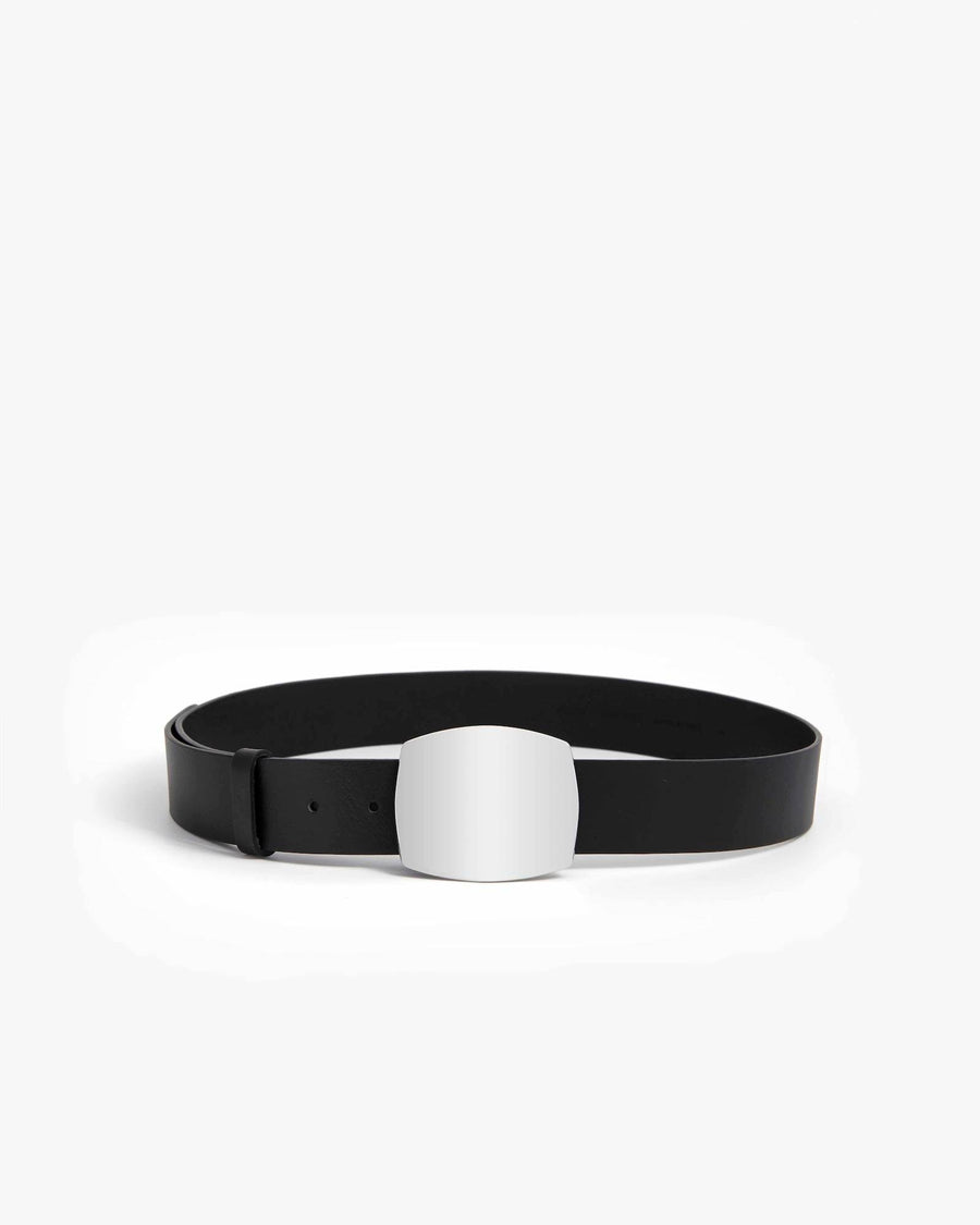 Alysi Rectangular Buckle Leather Belt
