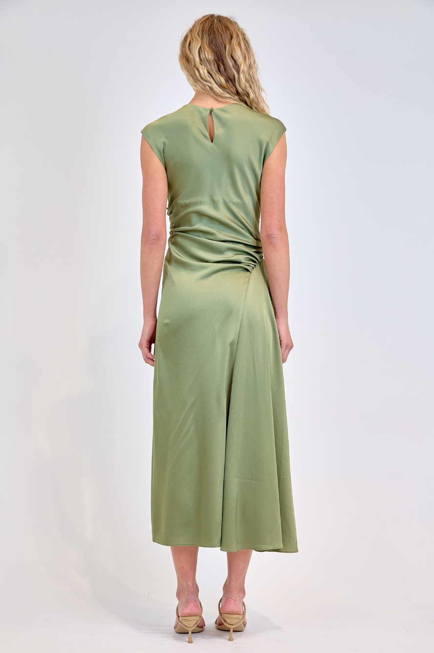 SIMKHAI Burke Draped Midi Dress